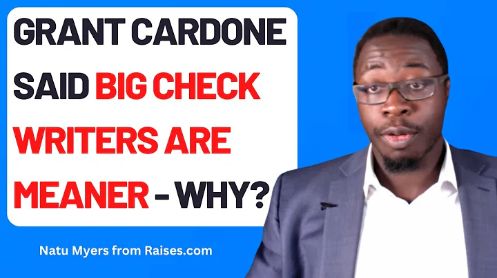 Grant Cardone said (to Alex Hormozi) Big Check writers are meaner - why?