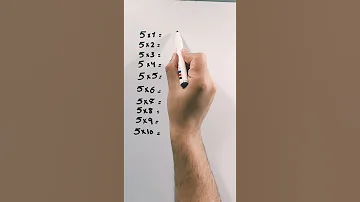 جدول ضرب 5 بسهولة بدون حفظ 