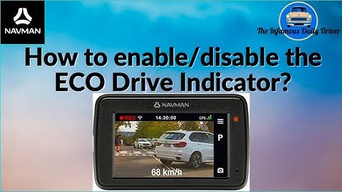 How to enable/disable ECO DRIVE Indicator?