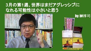 3月の第1週、世界はまだアグレッシブになれる可能性は小さいと思う　by榊淳司