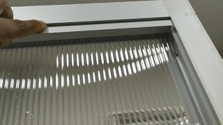 cómo hacer puerta con perfiles de aluminio y policarbonato