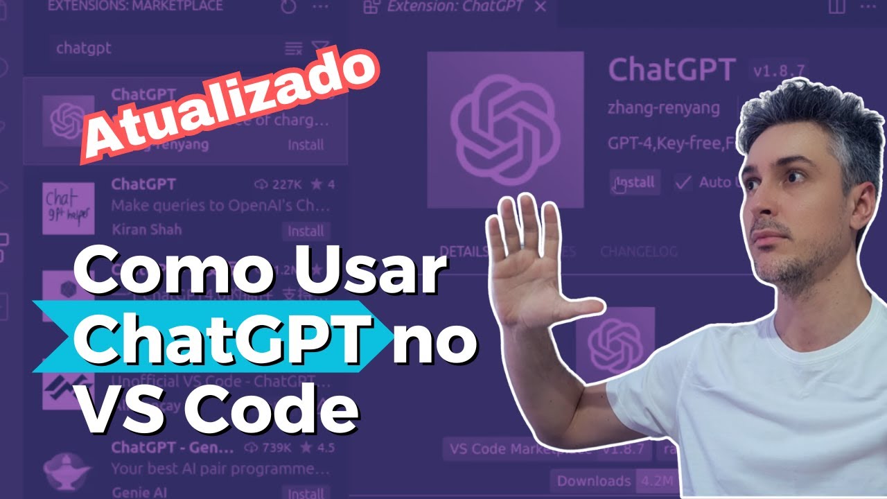 ATUALIZADO Como Integrar o ChatGPT ao Visual Studio Code - YouTube