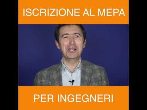 MEPA PILLS - ISCRIZIONE AL MEPA PER INGEGNERI