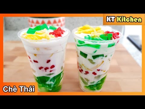 CHÈ THÁI - Cách Làm Chè Thái Thơm Ngon Giải Mát Cho Ngày Hè | THAI SWEET GRUEL | ENGLISH CAPTION