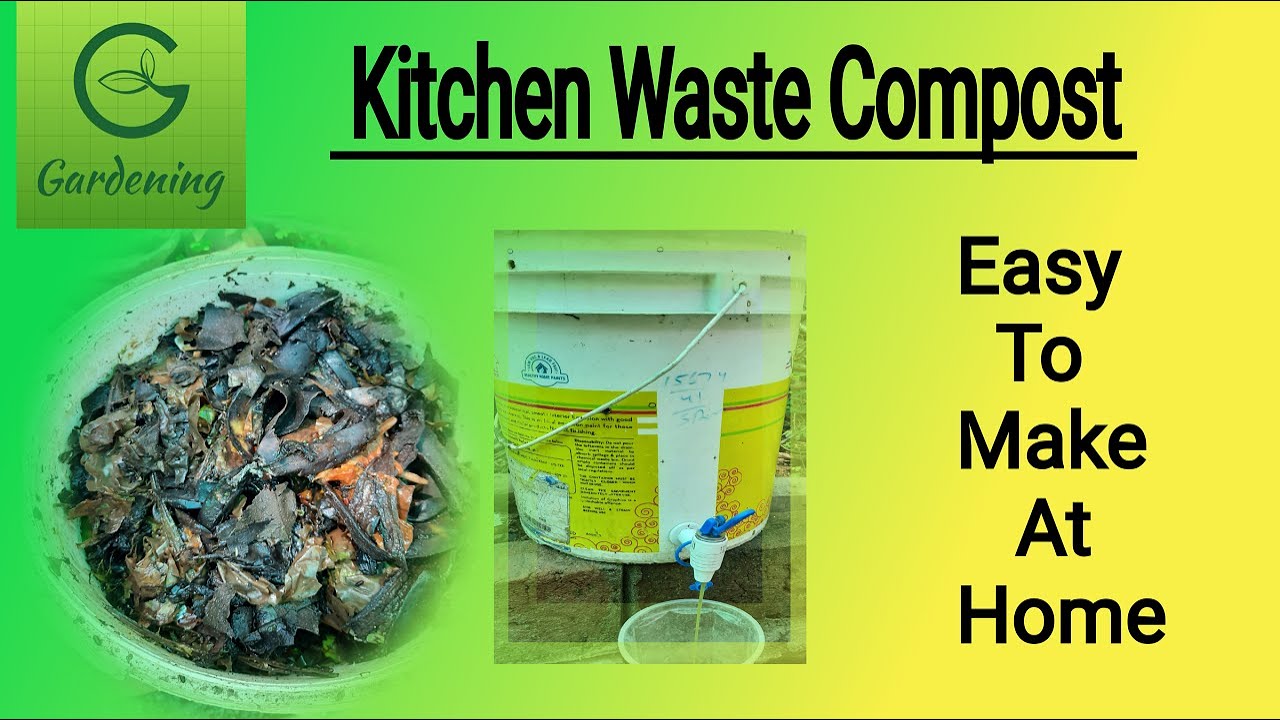 How to make compost from Kitchen Waste II Make COMPOST at home II