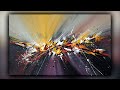 Abstract Painting / Satisfying / Acrylics / Palette Knife / Demo #100