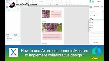How to use Vant Axure components/Masters to enhance efficiency and team project integration?