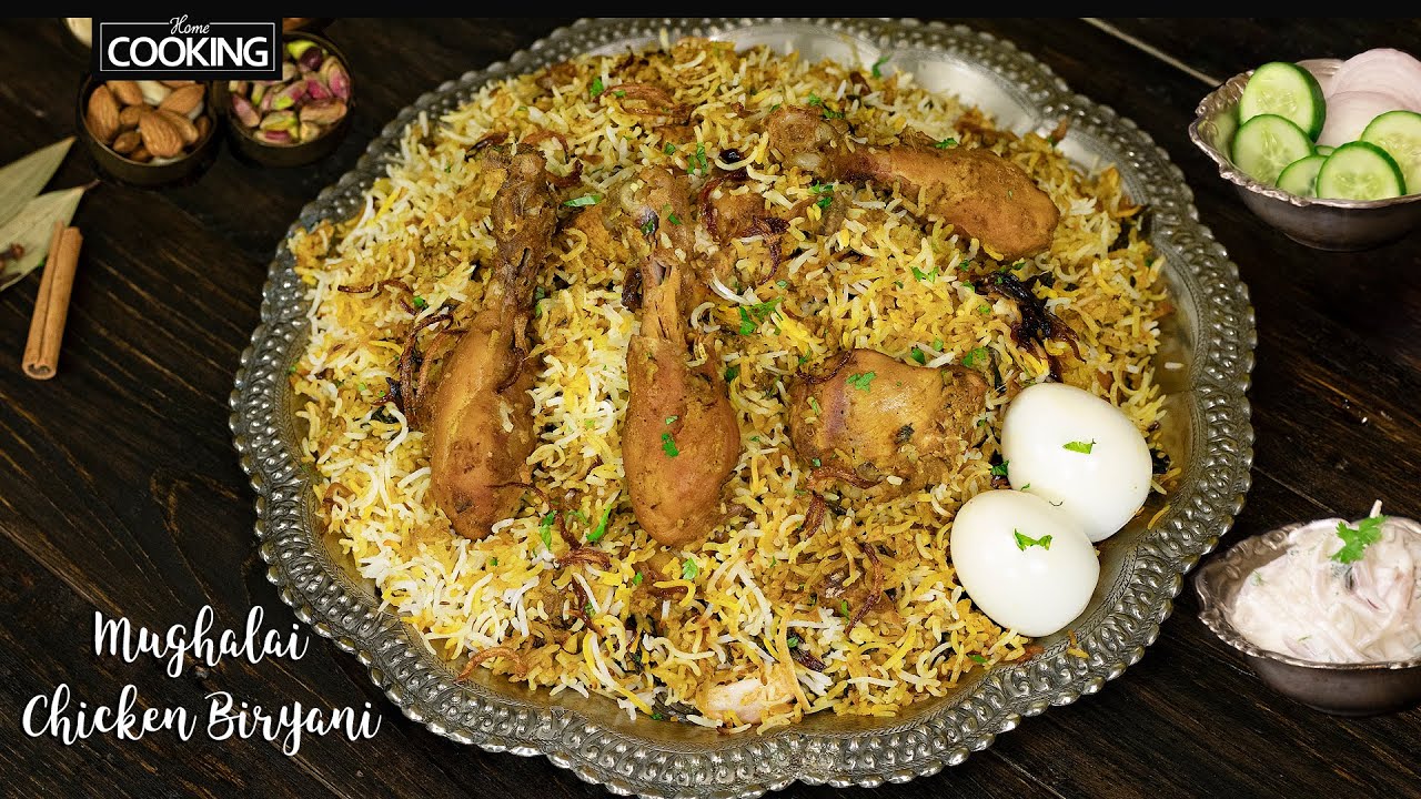 Mughalai Biryani Recipe | Chicken Dum Biryani | Royal Biryani |A Traditional favorite Diwali Special - Desi Cooking Recipes