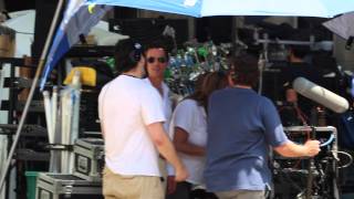 Matt Bomer on the set of the White Collar, Season 6 Matt Bomer on the set of the White Collar, Season 6