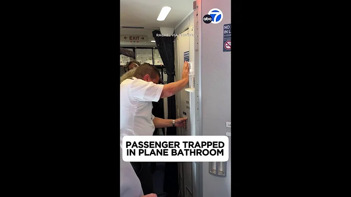 Passenger trapped in plane bathroom
