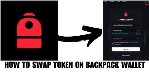 How to swap token on Backpack Wallet
