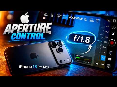 WHOA! Variable Aperture on iPhone 18 Pro (and Blackmagic app too!)