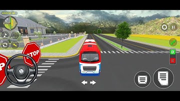 Bus Simulator 3D for Android - iOS - Gameplay in Android phone