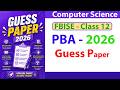 FBISE Class 12 Computer Science PBA Guess Paper 2026 | Most Important Practical Questions
