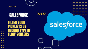 Salesforce Filter Your Picklists By Record Type in Screen Flow