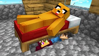 EL MEJOR ESCONDITE DEBAJO DE UNA CAMA 😂 MIKE, RAPTOR, SPARTA MINECRAFT ESCONDITE