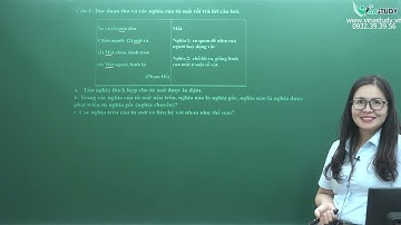 Tiếng việt lớp 5 - Từ đa nghĩa - Cô Nguyễn Thị Minh Ngọc - Vinastudy.vn