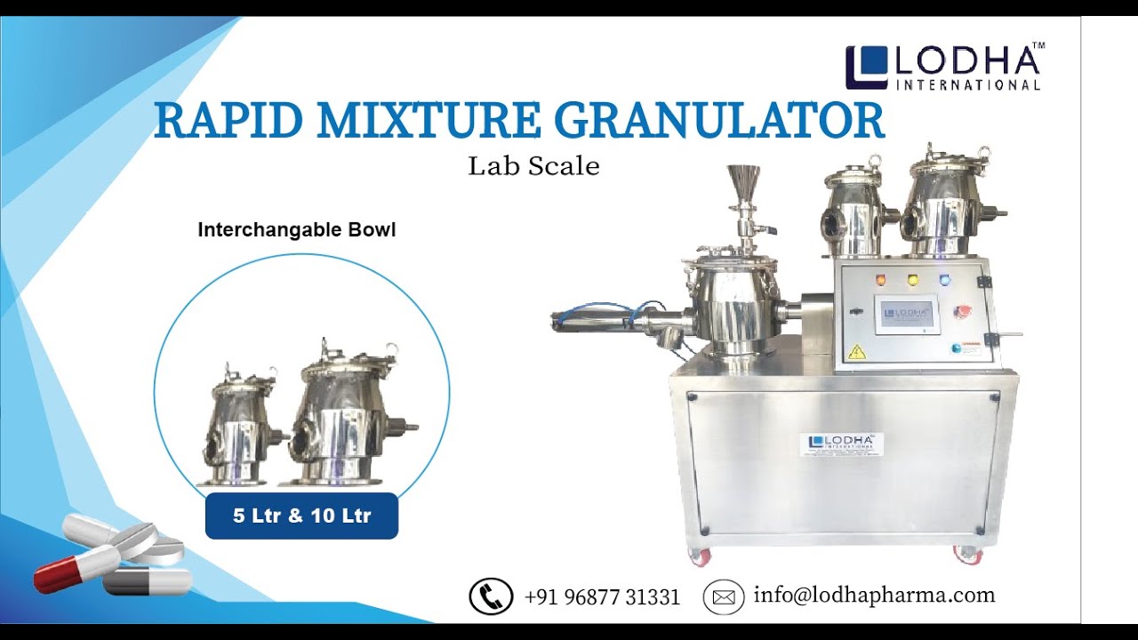 R D Rapid Mixer Granulator With Interchangeable Bowls 2 3 5 10 Liters R D Rapid Mixer Granulator With Interchangeable Bowls 2 3 5 10 Liters