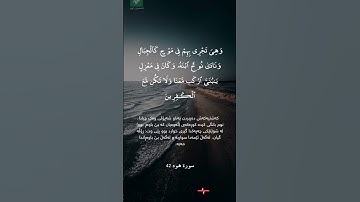 أجمل حالات واتساب دينية💛||قرآن كريم❤️||{وهي تجري بهم في موج كالجبال}||حياة القلوب🕊️🤍
