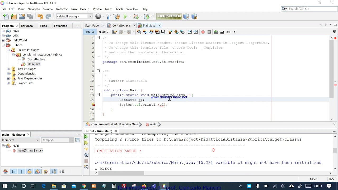 Una prima classe JAVA con costruttore di default - YouTube