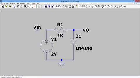 LT SPICE VI CHARACTERISTICS OF DIODE -1