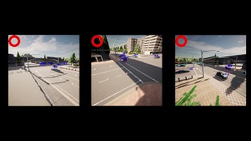 Carla - 2D bounding box in multiple camera views