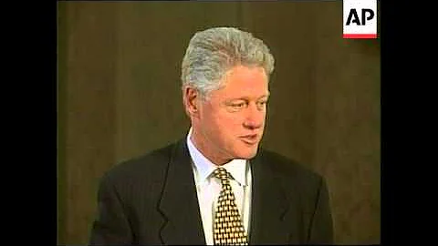 Russia - Clinton meets Alexander Lebed in Moscow