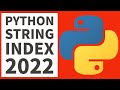 Python Beginners Programming Tutorial - String Index Tutorial 2022