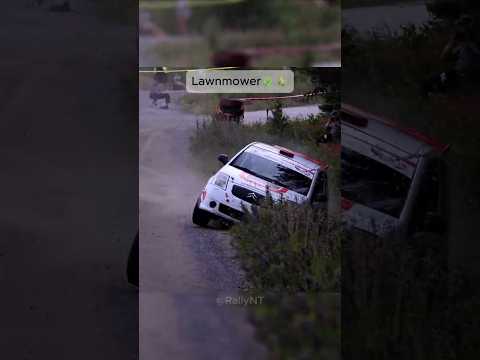 POV: Rally Car Turns into a Lawn Mower 😎✂️