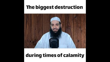 The biggest destruction during times of calamity | Abu Bakr Zoud