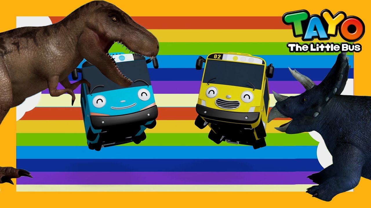 Dinosaur Song l Tyrannosaurus Song l 3D Dinosaur Song l Tayo the Little ...