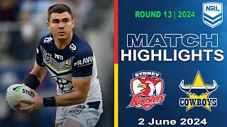 NRL 2024 | Sydney Roosters v North Queensland Cowboys | Match Highlights