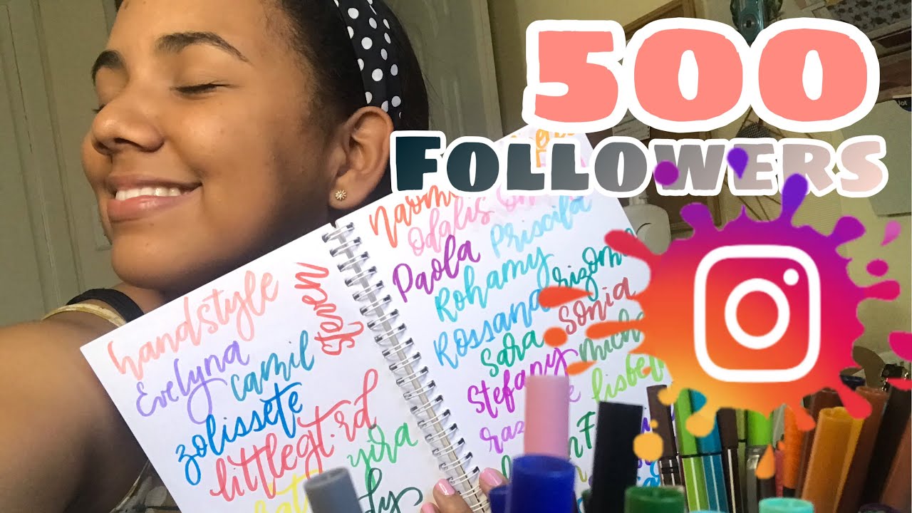 500 Lettering 500 NOMBRES en LETTERING| ¿lo logré? - YouTube