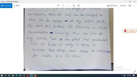 ME308 Working stress and Factor of Safety by Sunil Bhatt GPC Dungarpur