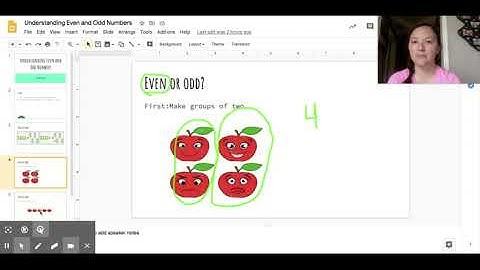 Understanding Even and Odd Numbers - Google Slides