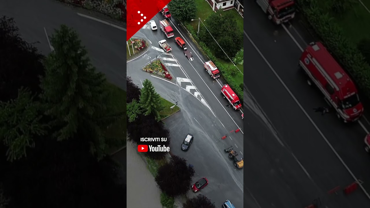 Alluvione a Bardonecchia: esonda il torrente Frejus, le prime immagini dal drone