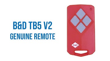 B&D TB5 v2 Genuine Remote Video Description