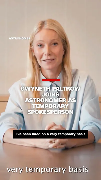 Gwyneth Paltrow joins Astronomer as temporary spokesperson