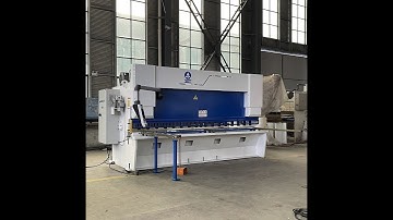 10X3200 guillotine shearing machine  Delem DAC-310T controller rear stopper turns over automatically