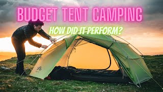 BUDGET backpacking tent.. (Northumberland wild camping)