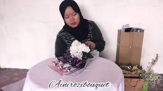 DIY chocolate bouquet murah RM50 (ainirozibouquet)