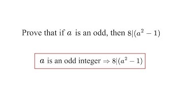 Prove that if a is an odd integer, then 8|(a**2-1) [NT-Ch.2-S2.2] - Part 3