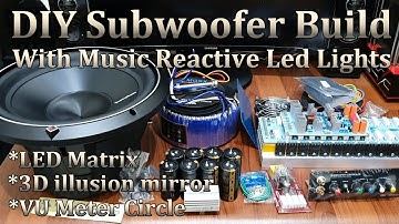 DIY Subwoofer Build With Music Reactive LED Light