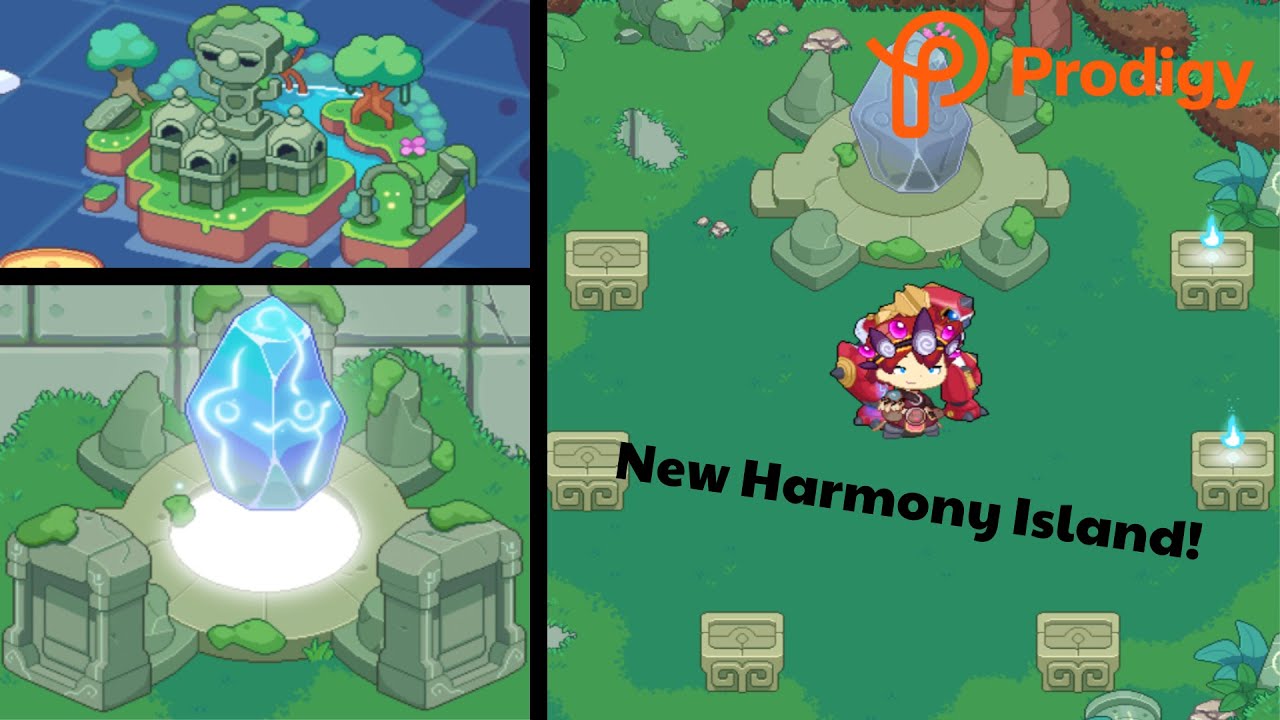 New Harmony Island Update! Prodigy Math Game YouTube