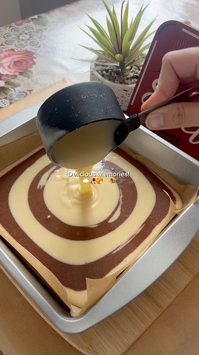 Yummiest Marble Cake! #shorts #cooking #food #fyp #youtubeshorts #youtube #asmr #recipe #viral