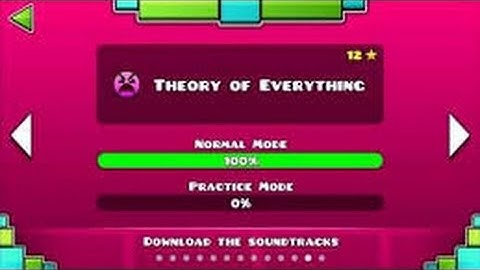 Geometry Dash Level 12- Theory Of Everything. ALL COINS