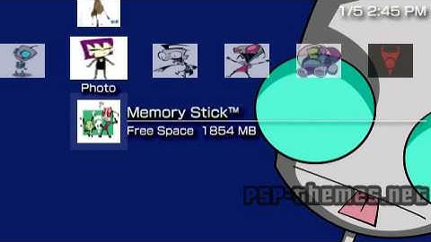 PSP Theme Invader Zim PSP-Themes.NET