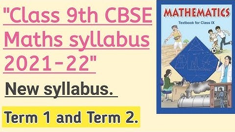 Class 9th maths #syllabus (2021 2022)CBSE. Chaperwise. ITC Ifham Tech Coverage.