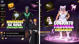 COLEÇÃO CONJUNTO FADINHA CHEGANDO! NOVIDADES DA NOVA ATUALIZAÇÃO OB54 9ª ANIVERSÁRIO FREE FIRE!