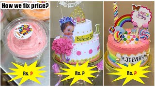 How we fix price our cakes? How much we charge 🧐🧐🧐 | Cost of Cakes - Part1 video screenshot 2